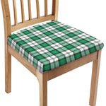 Shamrock St. Patrick's Day Tartan Print Chair Cushion Cover