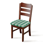 Shamrock St. Patrick's Day Tartan Print Chair Cushion Cover