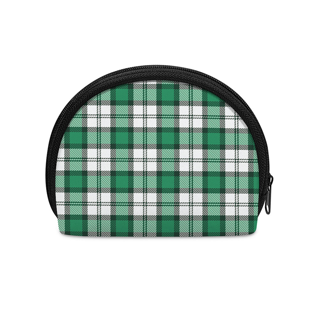 Shamrock St. Patrick's Day Tartan Print Coin Purse