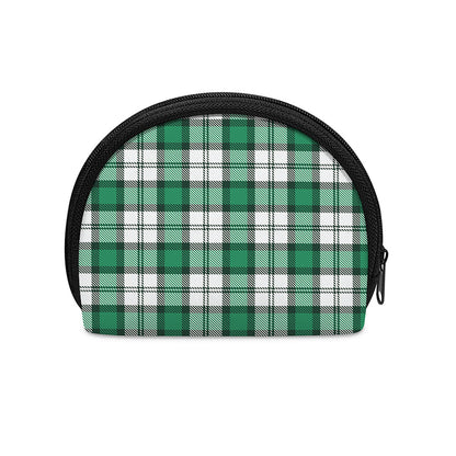 Shamrock St. Patrick's Day Tartan Print Coin Purse