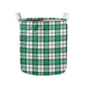 Shamrock St. Patrick's Day Tartan Print Collapsible Laundry Basket