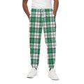 Shamrock St. Patrick's Day Tartan Print Cotton Sweatpants