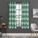 Shamrock St. Patrick's Day Tartan Print Curtain