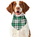 Shamrock St. Patrick's Day Tartan Print Dog Bandana