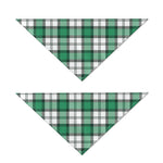 Shamrock St. Patrick's Day Tartan Print Dog Bandana