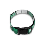 Shamrock St. Patrick's Day Tartan Print Dog Collar