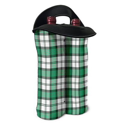 Shamrock St. Patrick's Day Tartan Print Double Neoprene Wine Tote