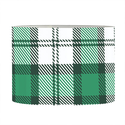 Shamrock St. Patrick's Day Tartan Print Drum Lamp Shade