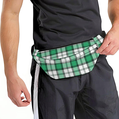 Shamrock St. Patrick's Day Tartan Print Fanny Pack