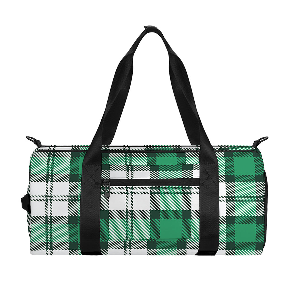 Shamrock St. Patrick's Day Tartan Print Gym Bag