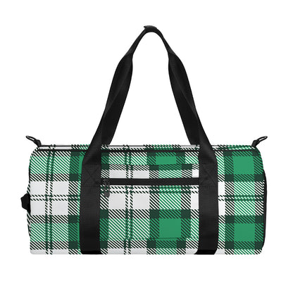 Shamrock St. Patrick's Day Tartan Print Gym Bag