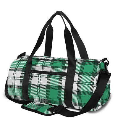 Shamrock St. Patrick's Day Tartan Print Gym Bag