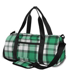 Shamrock St. Patrick's Day Tartan Print Gym Bag
