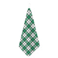 Shamrock St. Patrick's Day Tartan Print Hand Towel