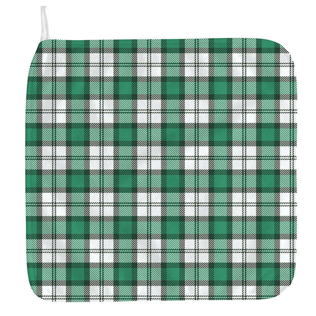 Shamrock St. Patrick's Day Tartan Print Hand Towel