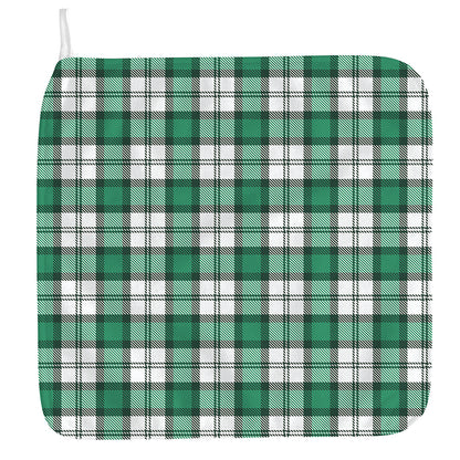Shamrock St. Patrick's Day Tartan Print Hand Towel