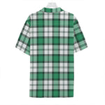 Shamrock St. Patrick's Day Tartan Print Hawaiian Shirt