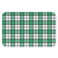 Shamrock St. Patrick's Day Tartan Print Indoor Door Mat