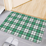 Shamrock St. Patrick's Day Tartan Print Indoor Door Mat