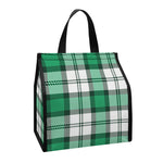 Shamrock St. Patrick's Day Tartan Print Insulated Lunch Tote