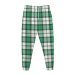 Shamrock St. Patrick's Day Tartan Print Jogger Pants