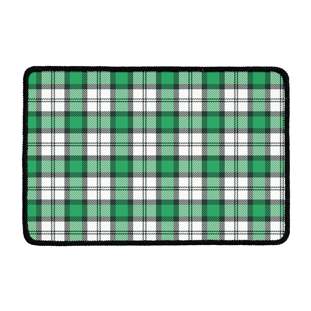 Shamrock St. Patrick's Day Tartan Print Kitchen Mat