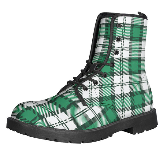Shamrock St. Patrick's Day Tartan Print Backpack
