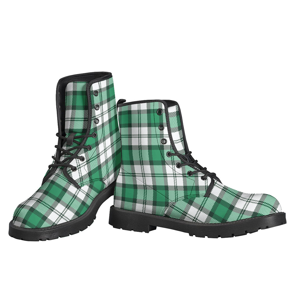 Shamrock St. Patrick's Day Tartan Print Backpack