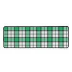 Shamrock St. Patrick's Day Tartan Print Long Kitchen Mat