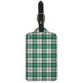 Shamrock St. Patrick's Day Tartan Print Luggage Tag