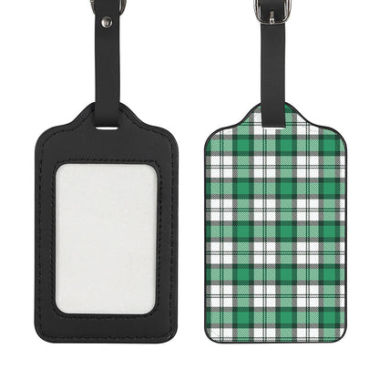 Shamrock St. Patrick's Day Tartan Print Luggage Tag