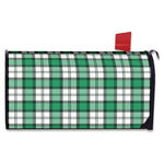 Shamrock St. Patrick's Day Tartan Print Mailbox Cover