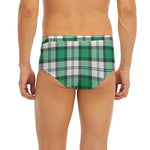 Shamrock St. Patrick's Day Tartan Print Men's Briefs