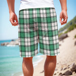 Shamrock St. Patrick's Day Tartan Print Men's Cargo Shorts