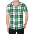 Shamrock St. Patrick's Day Tartan Print Men's Shirt