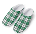 Shamrock St. Patrick's Day Tartan Print Mesh Casual Shoes