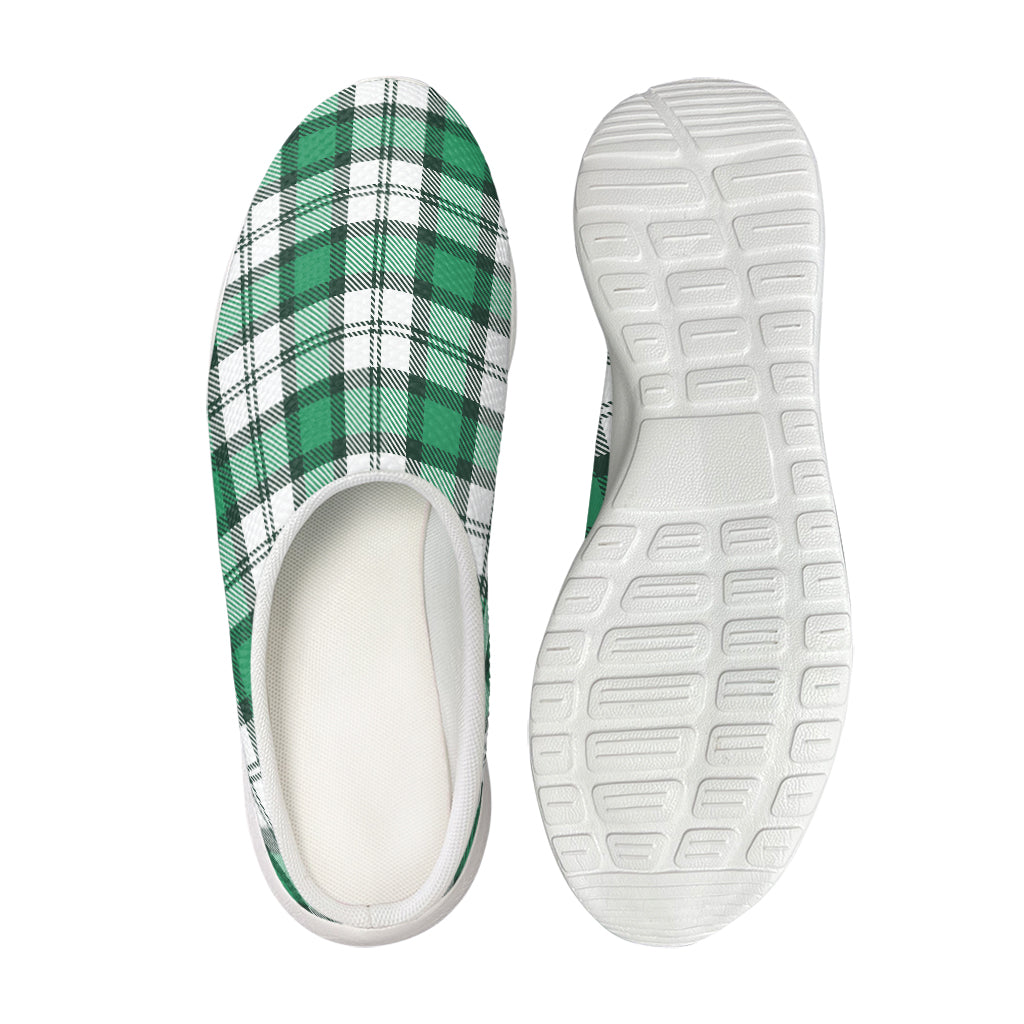 Shamrock St. Patrick's Day Tartan Print Mesh Casual Shoes