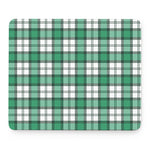 Shamrock St. Patrick's Day Tartan Print Mouse Pad