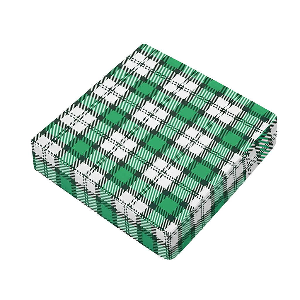 Shamrock St. Patrick's Day Tartan Print Outdoor Seat Cushion Cover