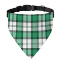 Shamrock St. Patrick's Day Tartan Print Over The Collar Dog Bandana