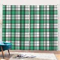 Shamrock St. Patrick's Day Tartan Print Pencil Pleat Curtains