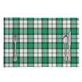 Shamrock St. Patrick's Day Tartan Print Placemat