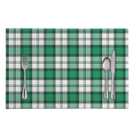 Shamrock St. Patrick's Day Tartan Print Placemat