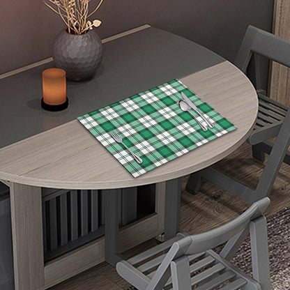 Shamrock St. Patrick's Day Tartan Print Placemat