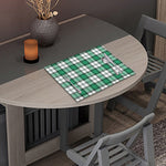 Shamrock St. Patrick's Day Tartan Print Placemat