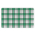 Shamrock St. Patrick's Day Tartan Print Polyester Doormat