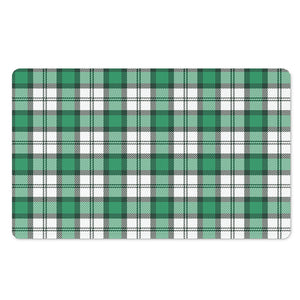 Shamrock St. Patrick's Day Tartan Print Polyester Doormat