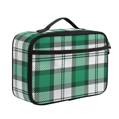 Shamrock St. Patrick's Day Tartan Print Portable Lunch Bag