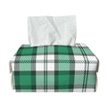 Shamrock St. Patrick's Day Tartan Print Rectangle Tissue Box Cover