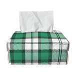 Shamrock St. Patrick's Day Tartan Print Rectangle Tissue Box Cover